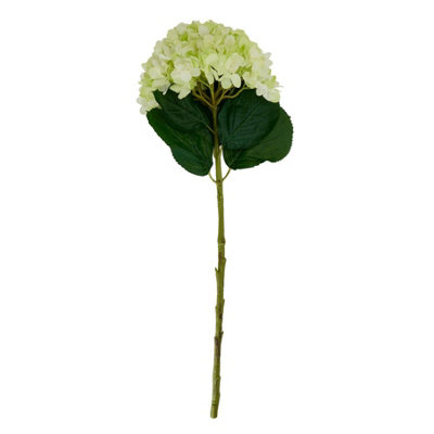 B&Q -  Hydrangea Artificial Flower Green (One Size)