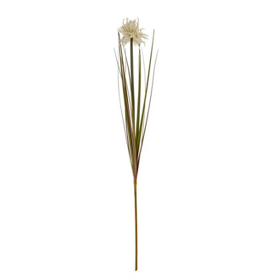 B&Q -  Aster Spider Chrysanthemum Artificial Flower Cream (One Size)