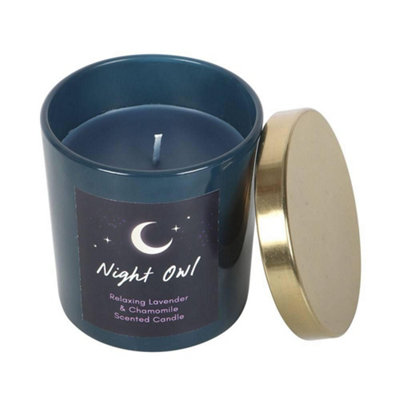 Something Different Night Owl Lavender & Chamomile Candle - Blue - Image 3