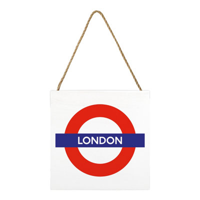 Transport For London London Wooden Block White/red/blue (2.7Cm X 20Cm X 20Cm) from B&Q