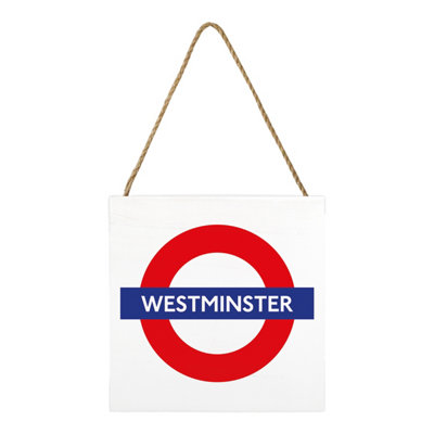 Transport For London Westminster Wooden Block White/red/blue (2.7Cm X 20Cm X 20Cm) from B&Q