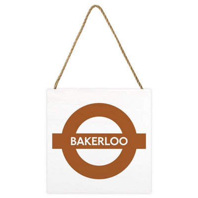 Transport For London Bakerloo Line Wooden Block White/brown (2.7Cm X 20Cm X 20Cm) from B&Q