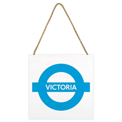 Transport For London Victoria Line Wooden Block White/blue (2.7Cm X 20Cm X 20Cm) from B&Q