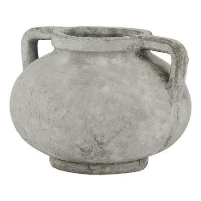 Hill Interiors White Athena Stone Pelike Pot (One ) 32Cm