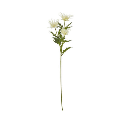 B&Q -  Sea Holly Spray Artificial Flower Cream (One Size)