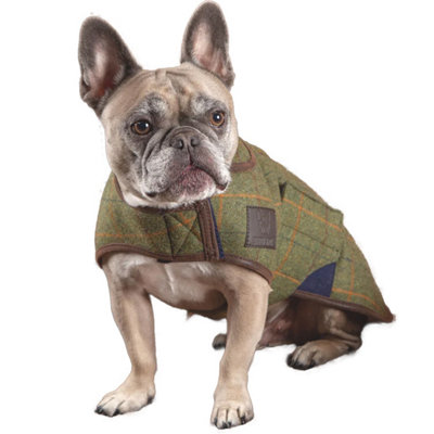 Digby & Fox Tweed Dog Coat Red/yellow/blue (Xxl)