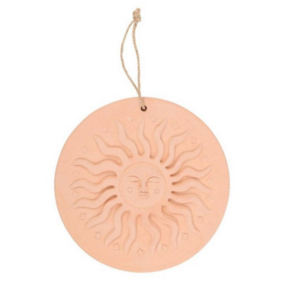 B&Q Something Different Terracotta Sun Plaque Terracotta (One ) 31Cm