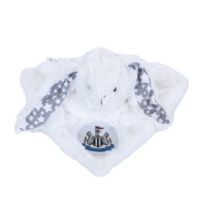Newcastle United Fc Plush Rabbit Baby Blanket White/grey (30Cm X 30Cm) from B&Q