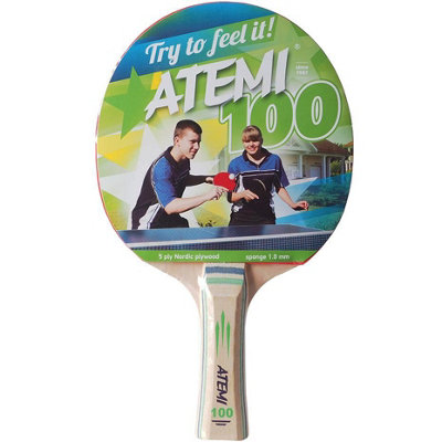 Atemi 100 Concave Table Tennis Bat Multicoloured (One Size) from B&Q