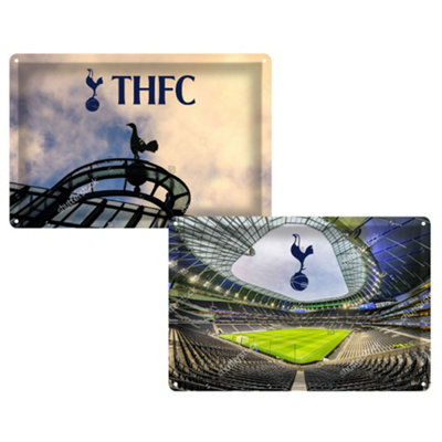 Tottenham Hotspur Fc Unisex Grey Stadium Sign Pack Of 2 In - Image 3