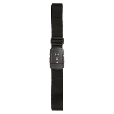 Mountain Warehouse Tsa Luggage Strap Black (One Size) from B&Q