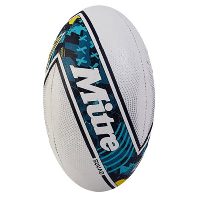 Mitre Squad Rugby Ball White (3) from B&Q
