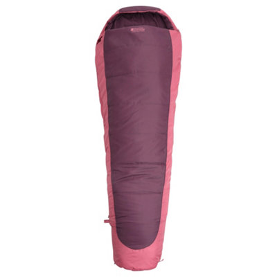 Mountain Warehouse Microlite 500 Left Zip Midseason Sleeping Bag Burgundy (One Size) from B&Q
