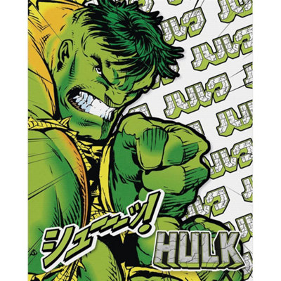 Marvel Unisex Green Fury Hulk Canvas Print In - Image 4
