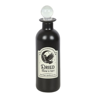 Something Different Dried Crows Feet Gl Potion Bottle Black/white (One Size) from B&Q