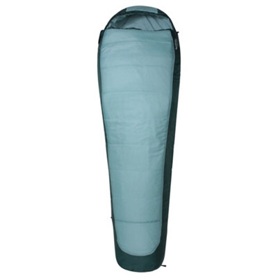 Mountain Warehouse Microlite 700 200Cm Mid Season Mummy Sleeping Bag Teal (One Size) from B&Q