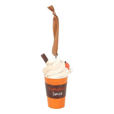 Something Different Pumpkin Spice Latte Hanging Ornament Multicoloured (One Size) from B&Q