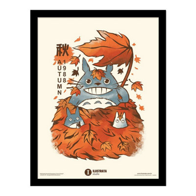 Ilustrata My Neighbour Autumn Plaque White/orange (59Cm X 40Cm) from B&Q