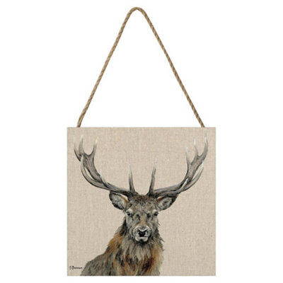 Jane Bannon Percival Plaque Beige/brown (20Cm X 20Cm) from B&Q