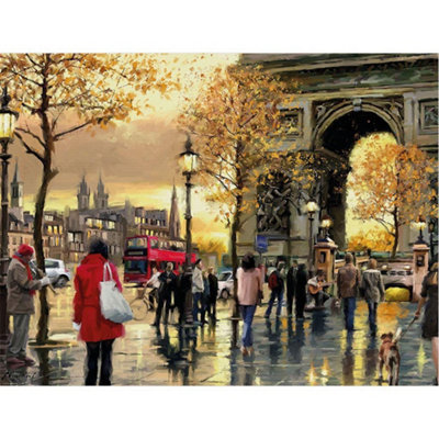 Richard Macneil Arc De Triomphe Canvas Print Multicoloured (40Cm X 30Cm) from B&Q