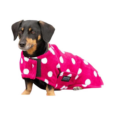 Supreme Products Dotty Fleece Dog Coat Paradise Pink (Xxl) from B&Q