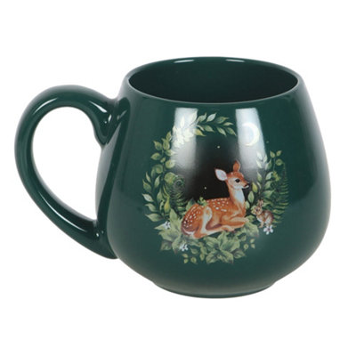  - Something Different Fawn Rounded Mug Green (One Size)