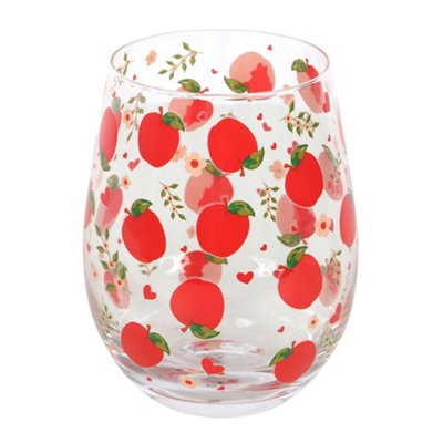  - Something Different Apple Stemless Gl Red/transparent/green (One Size)