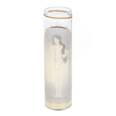 Something Different Aphrodite Rose Quartz Tube Candle White (One Size) from B&Q