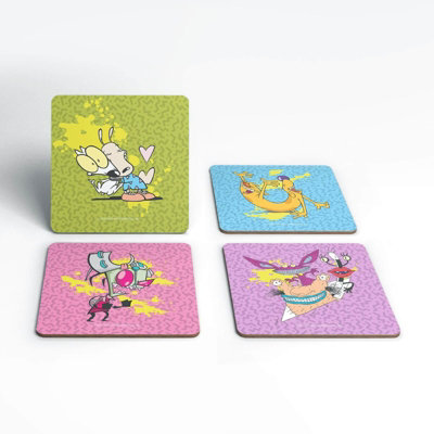 Zavvi Nick 90S Corkbacked Coaster Set B&Q