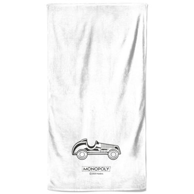 Zavvi Monopoly Car Figure Beach Towel B&Q