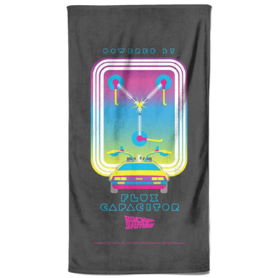 Zavvi Back To The Future Flux Capacitor Beach Towel from B&Q