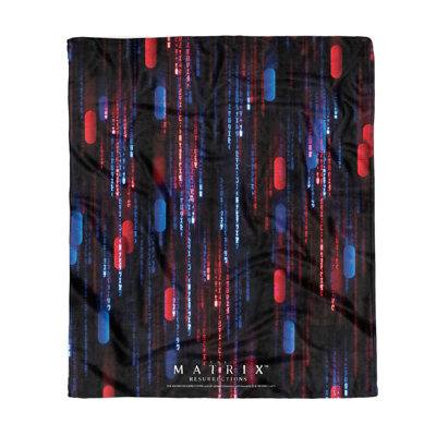 Zavvi Matrix Red Pill Blue Pill Fleece Blanket from B&Q