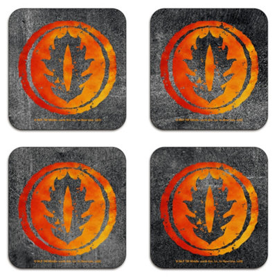 Zavvi The Lord Of The Rings Sauron's Eye Corkbacked Coaster Set from B&Q