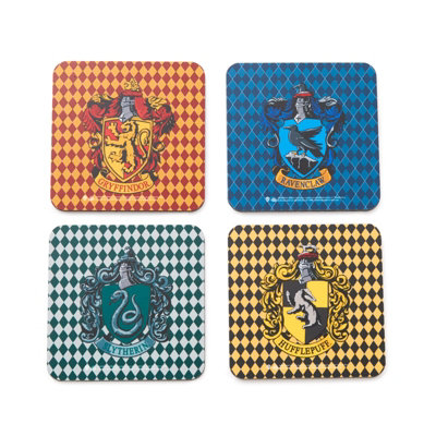 Zavvi Harry Potter Houses Corkbacked Coaster Set from B&Q