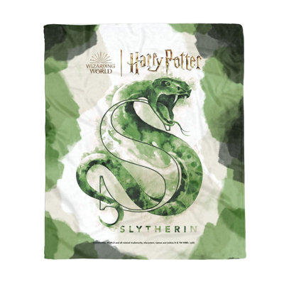 Zavvi Harry Potter Slytherin Fleece Blanket from B&Q