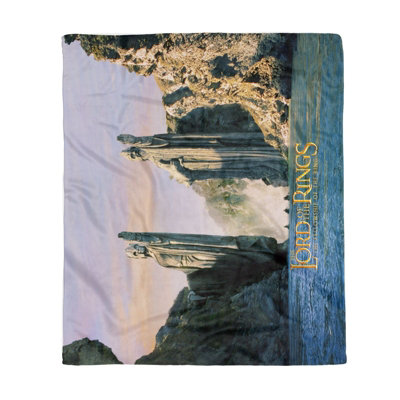 Zavvi Lord Of The Rings Argonath Fleece Blanket from B&Q