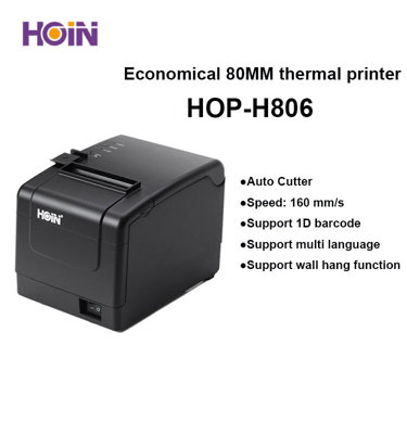 B&Q Hoin H806 80mm Direct Thermal Receipt Printer With Auto Cutter