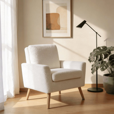 Home Source Elmwick Boucle Accent Armchair from B&Q