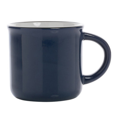  - Xd Collection Vintage Ceramic 280Ml Mug Navy (One Size)