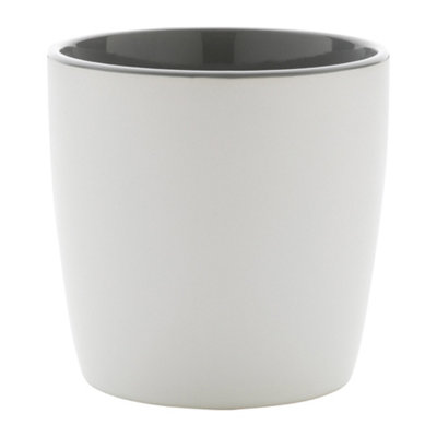 Xd Collection Inner Two Tone Ceramic 300Ml Mug White (One Size) from B&Q