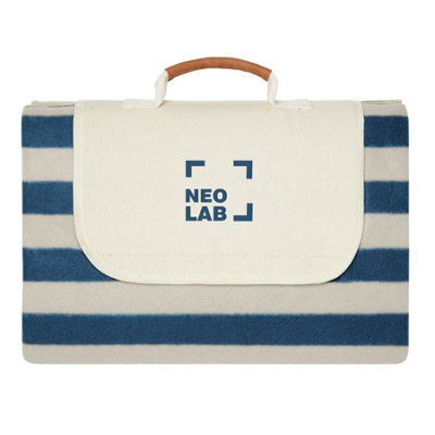 Vinga Alba Rpet Striped Picnic Blanket Navy (0.5Cm X 110Cm X 110Cm) from B&Q