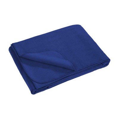 Result Genuine Recycled Polarthermic Fleece Blanket Royal Blue (One Size) from B&Q