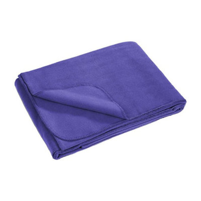 Result Genuine Recycled Polarthermic Fleece Blanket Purple (One Size) from B&Q