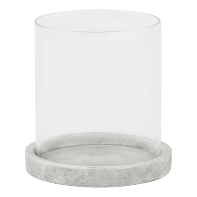 Hill Interiors Athena Hurricane Lantern White (14Cm X 14Cm X 14Cm) from B&Q
