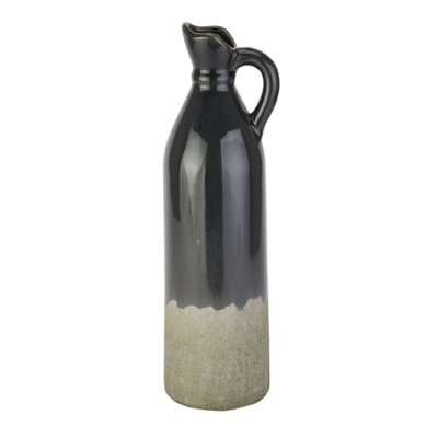 Hill Interiors Stoneware Tall Jug Navy (46Cm X 13Cm X 15Cm) from B&Q