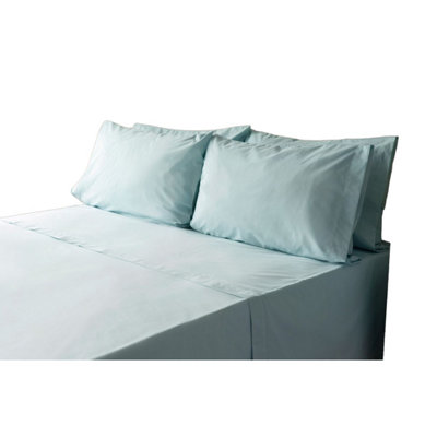 Belledorm Percale Extra Deep Fitted Sheet Duck Egg (Superking) from B&Q