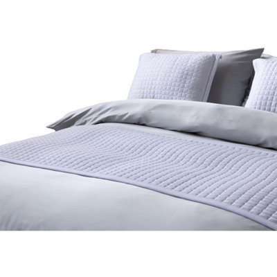 Belledorm Crompton Quilted Bed Runner White (220Cm X 70Cm) from B&Q