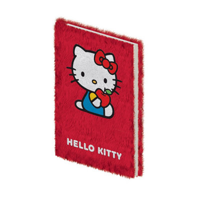 Hello Kitty Apple Hello Kitty Plush A5 Casebound Notebook Red/blue/white (22.5Cm X 16.5Cm X 2.3Cm) from B&Q