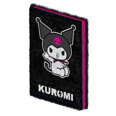  - Sanrio Rock Out Kuromi Plush A5 Casebound Notebook Black/pink/white (One Size)