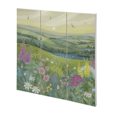  - Julia Crossland Morning Light Wood Plaque Multicoloured (30Cm X 30Cm)